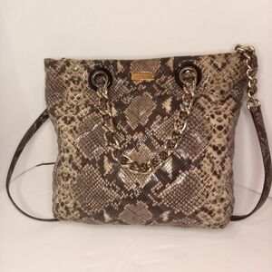 Vintage Kate Spade New York Maryann handbag quilted snake-embossed print Y2K